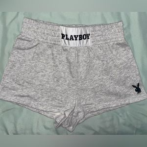Playboy grey lounge shorts